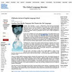 "Wikileaks" declared English language Word